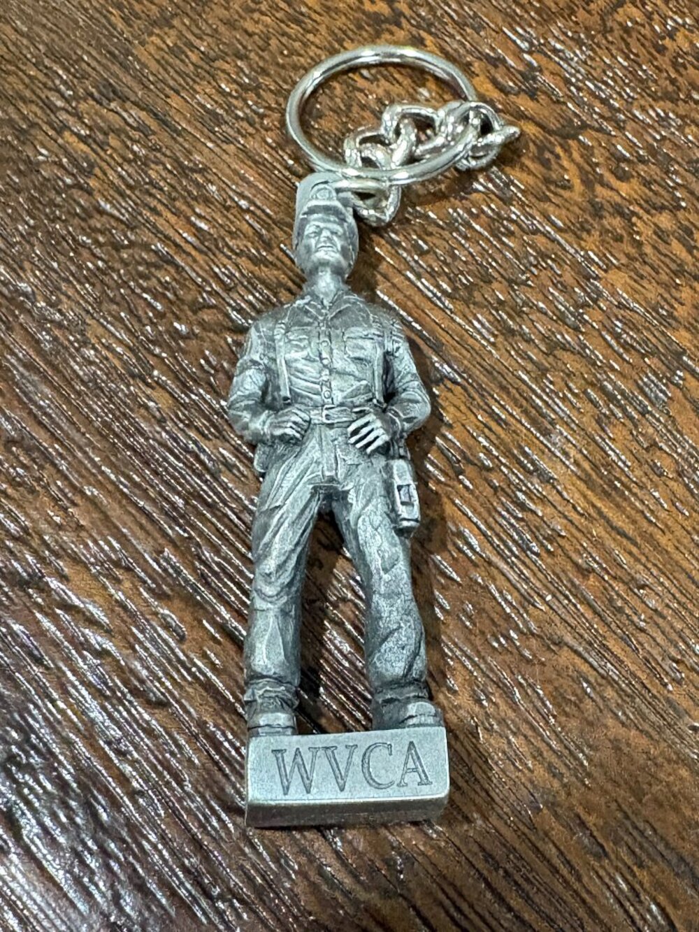 WVCA West Virigna Coal Miners Assoc. Pewter Keychain Statue CofA